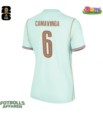 Frankrike Eduardo Camavinga #6 Bortatröja Kvinnor VM 2026 Kortärmad